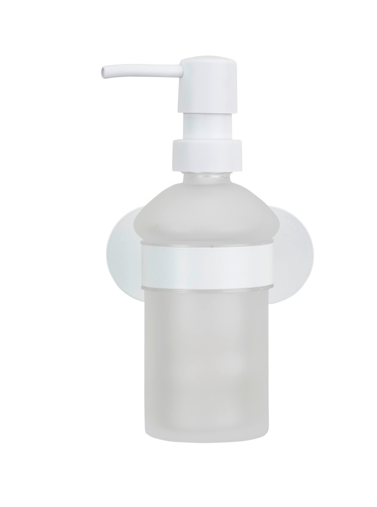 Distributeur de savon Turbo-Loc® Orea White matt  en acier inoxydable