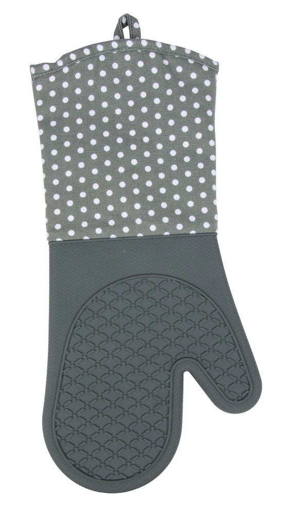 Gants de cuisine Silicone gris  1 paire