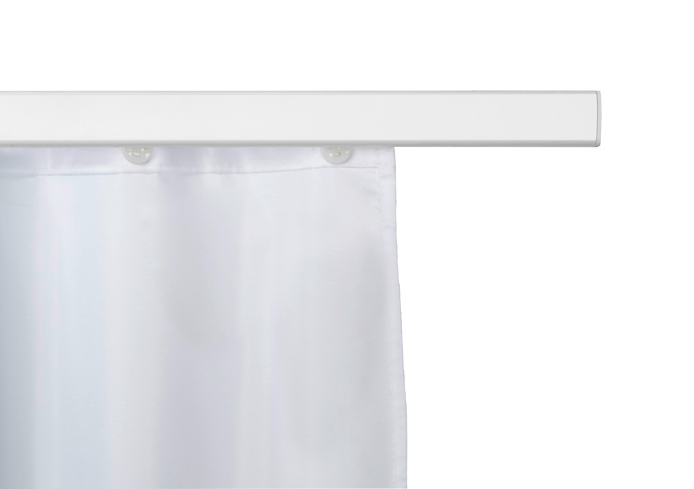 Barre de douche télescopique Era, Tringle de douche, fixation sans perçage, Blanc, 75-125 cm  Tringle de douche