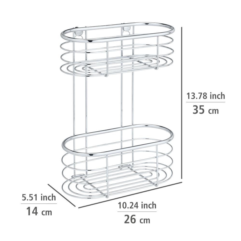 Etagère murale  Paniers extra profonds pour les flacons de shampooing et de gel douche