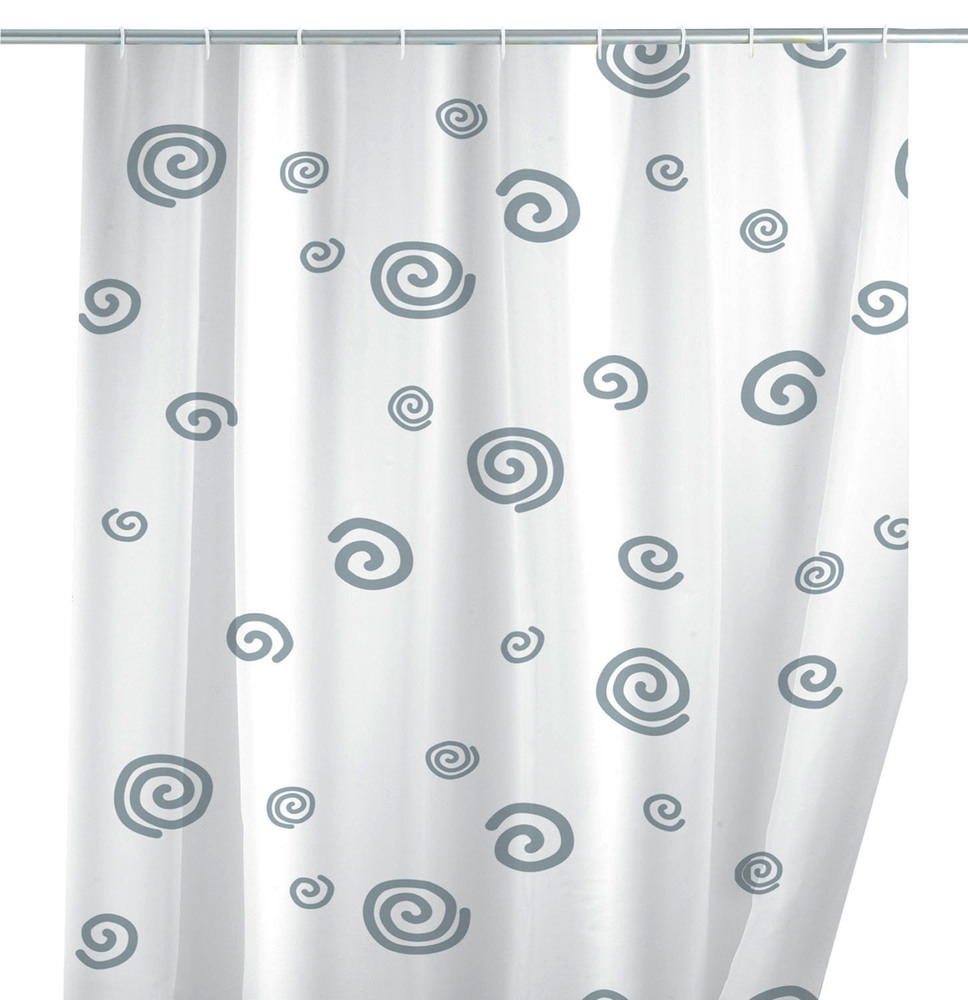 Rideau de douche Escargot  lavable, 180 x 200 cm