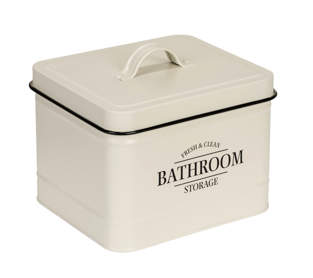 Badbox avec couvercle Uri Beige  en acier