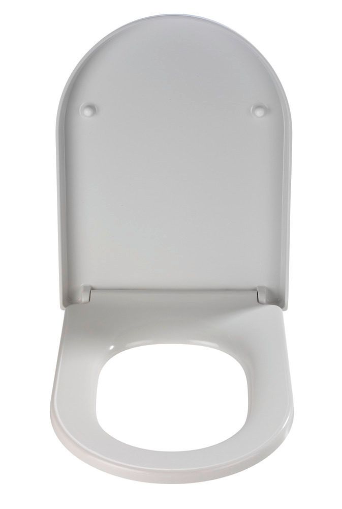 Abattant WC Premium Palma Easy-Close  abaissement automatique, fixation Fix-Clip hygiénique en acier inox, antibactérien