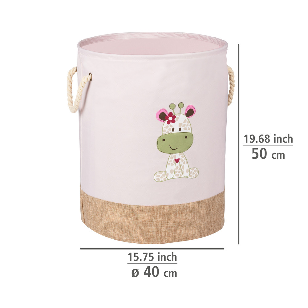 Panier à linge Kids Greta rond  Panier à linge, 63 l, rose