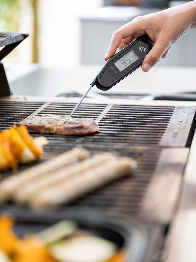 Thermomètre à viande numérique Bobby  sonde en acier inoxydable résistant à la rouille