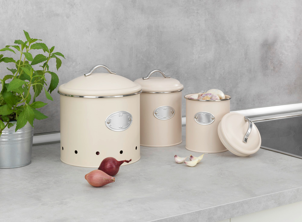 Pot de conservation Nero 1,6 L Beige  Boîte à provisions au design rétro