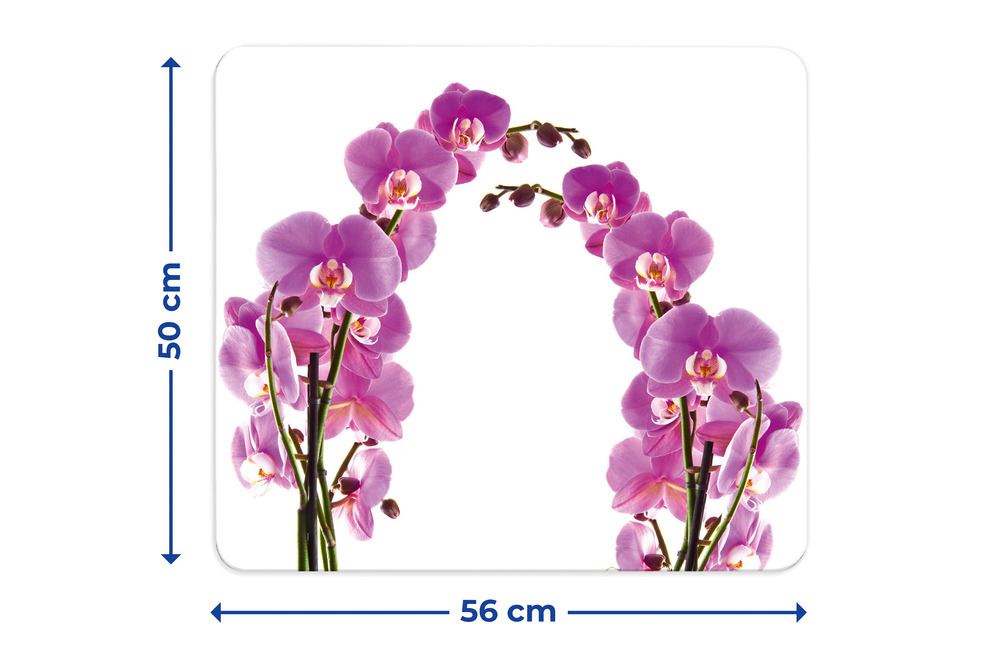 Plaque multi Fleurs d'orchidées  pour plaques de cuisson vitrocéramiques, planche à découper