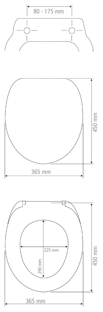 Abattant Boat avec surface brillante  Thermoplastique