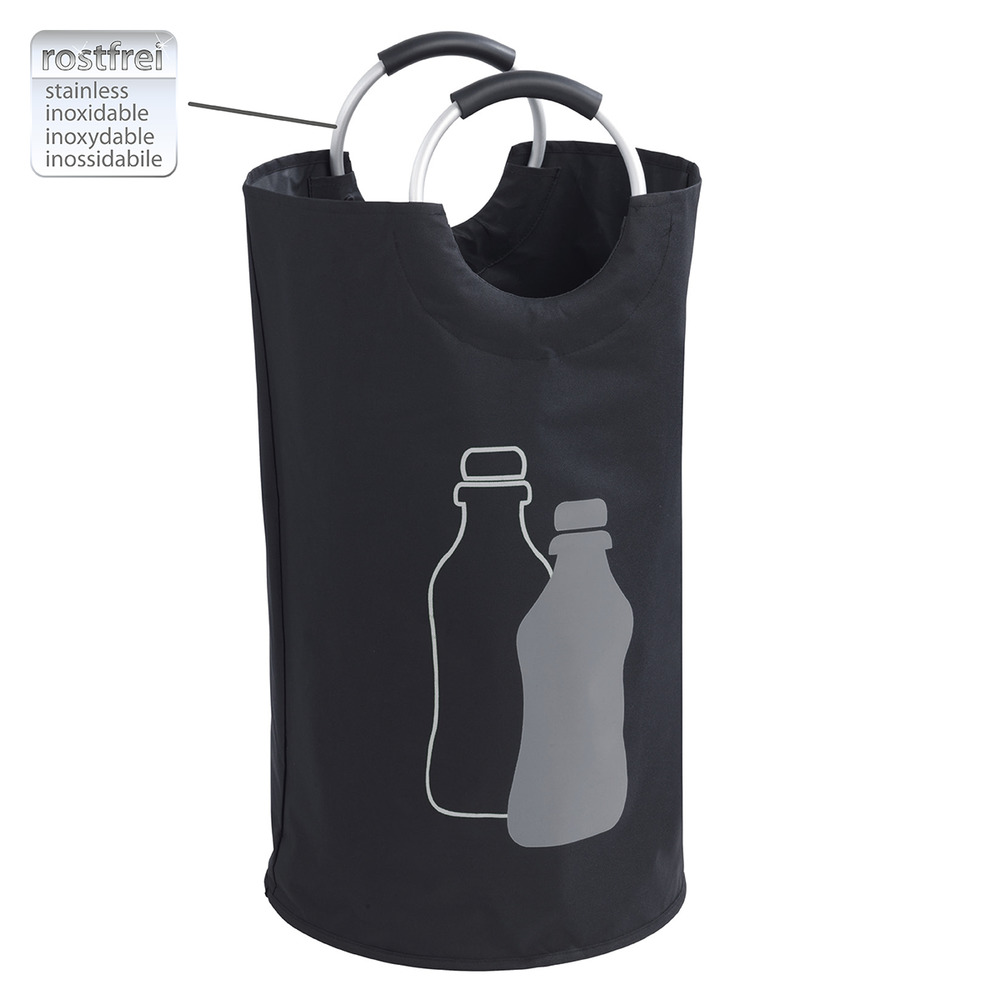 Collecteur de bouteilles Jumbo Noir  Sac multifonction, 69 l