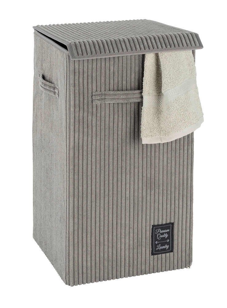 Panier à linge Cora gris  corbeille à linge, 63 l