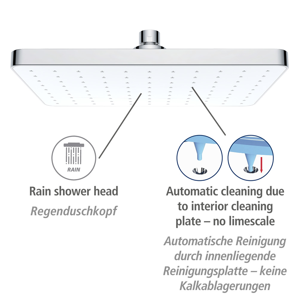 Douche de pluie Automatic Cleaning  avec système de nettoyage automatique