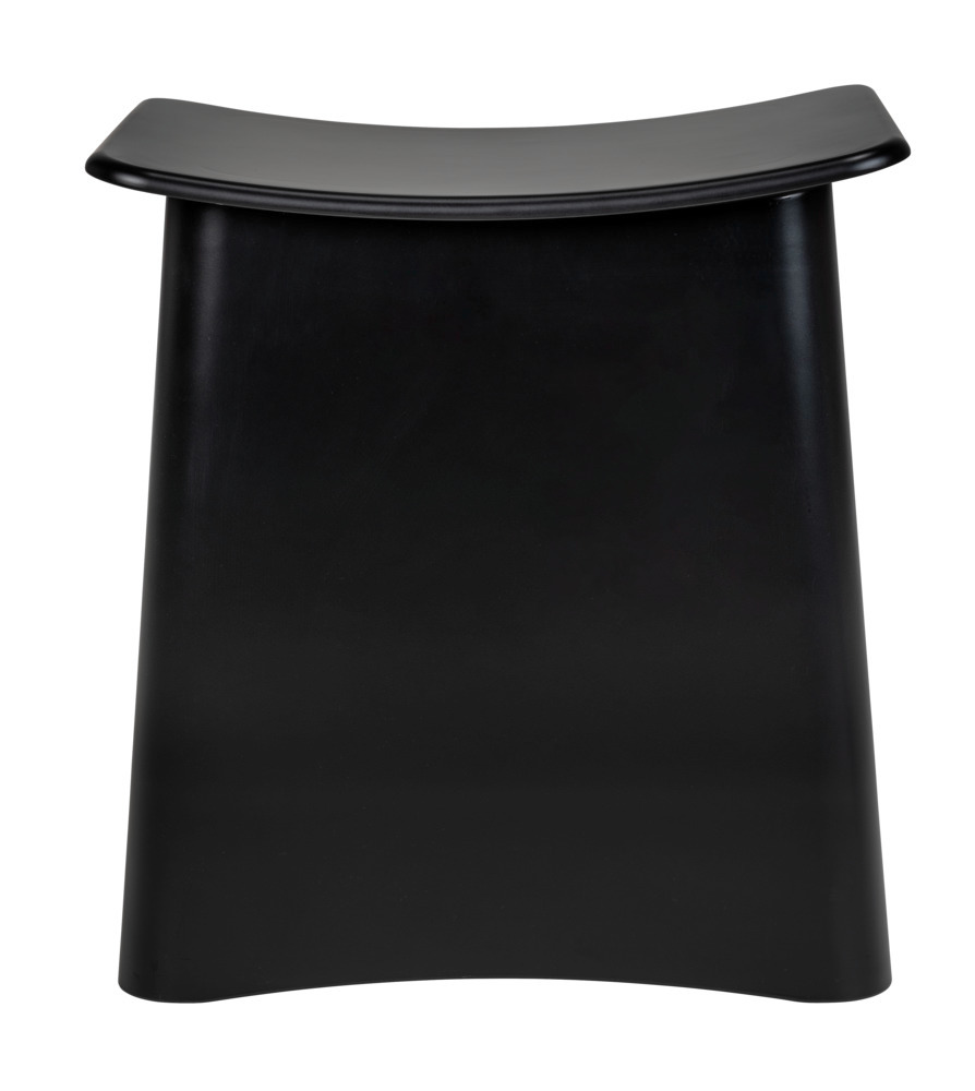 tabouret de douche Wing, noir mat  Tabouret de bain avec sac à linge retirable