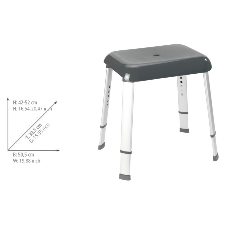 Tabouret de douche Secura Premium  130 kg capacité de charge