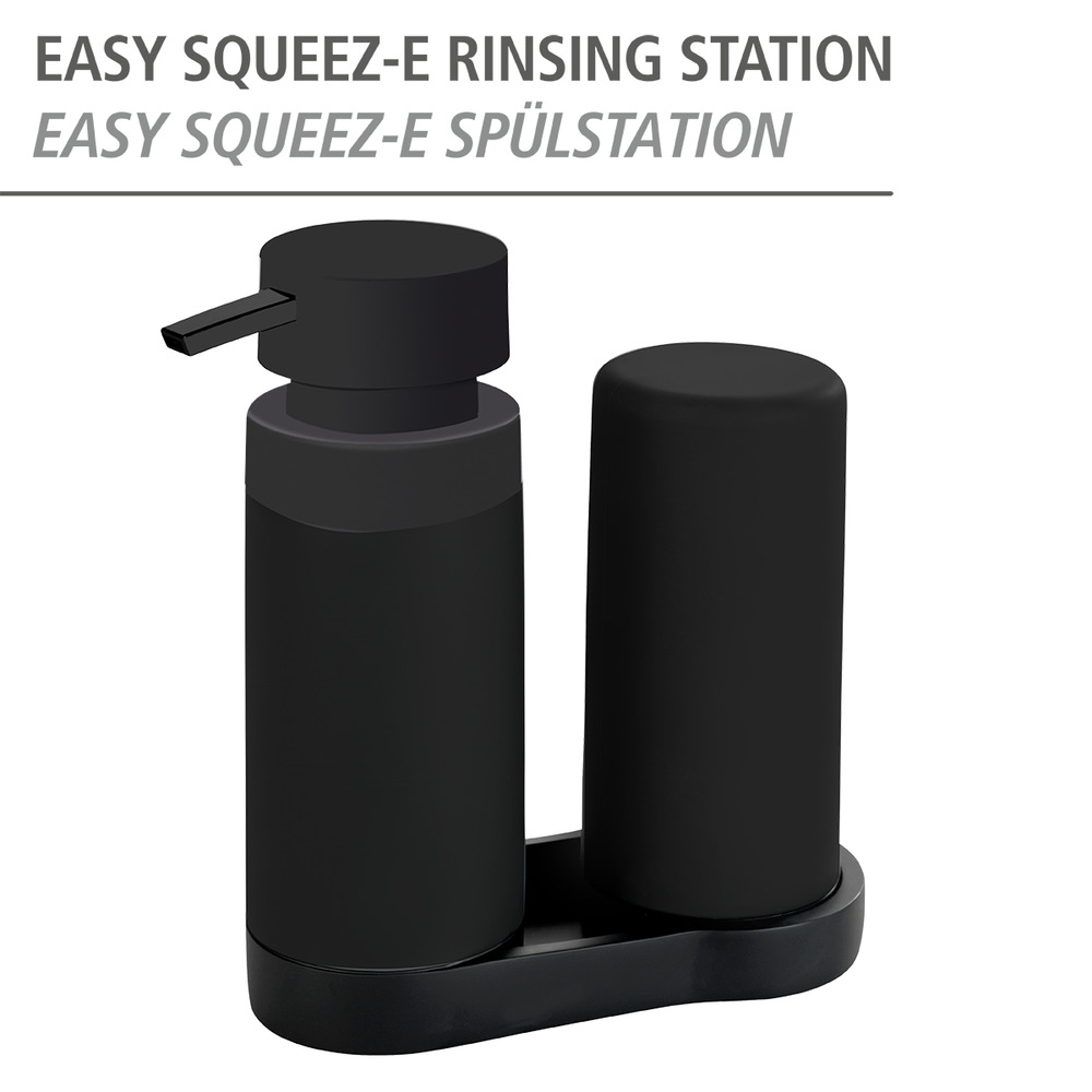 Station de Lavage Easy Squeez-e Noire,  Organisateur d'évier