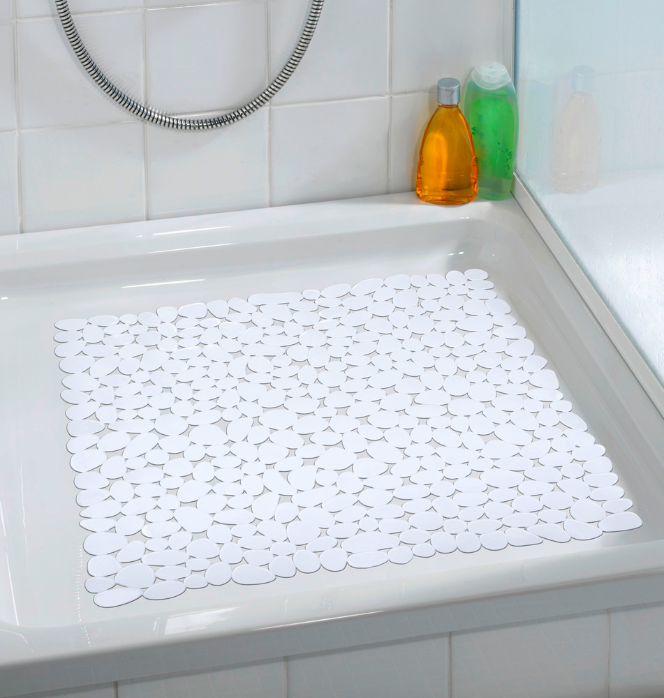 Tapis de douche Paradise blanc  54 x 54 cm