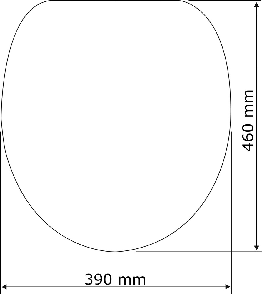 Abattant coucher de soleil  duroplast brillant antibactérien, abaissement automatique