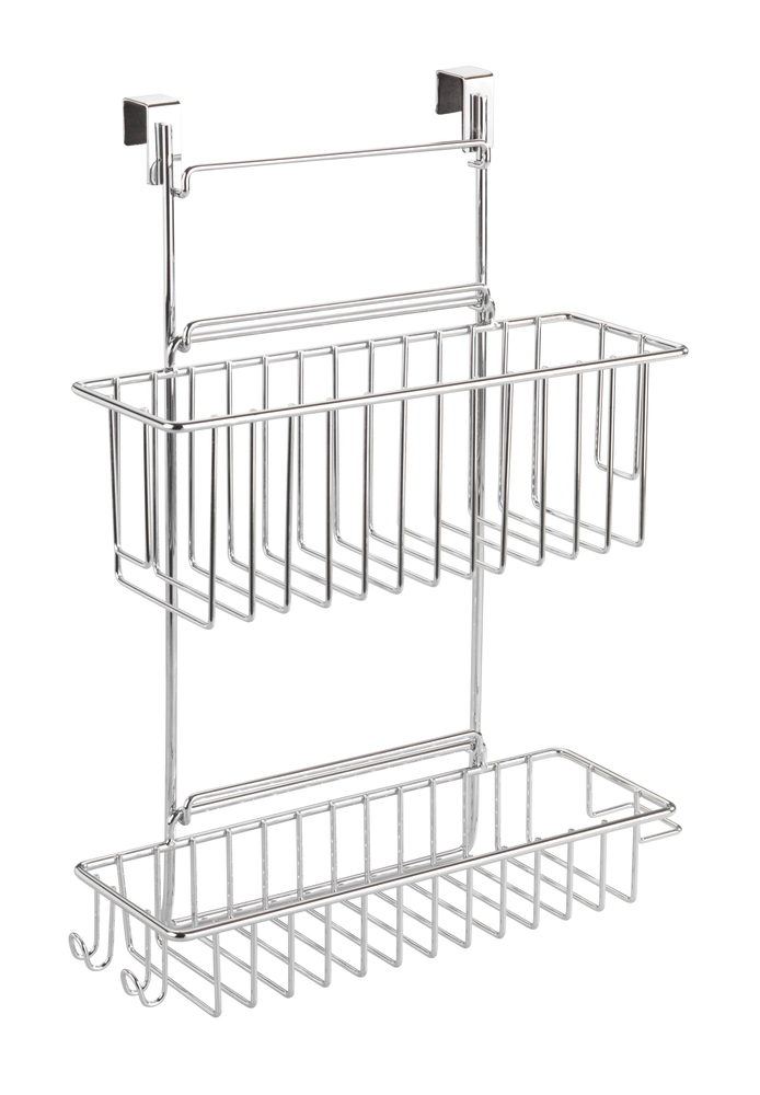 Panier à suspendre chromé Flexi  2 rayons