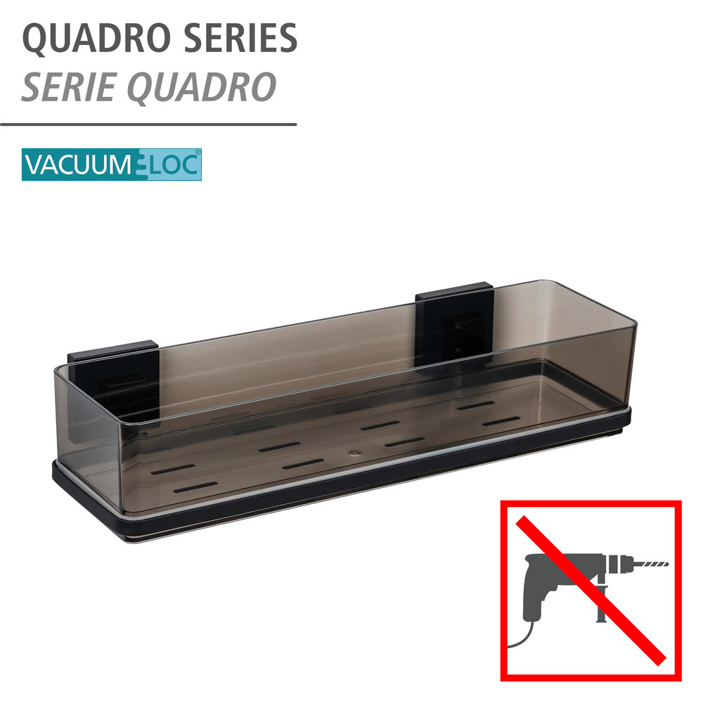 Maxi-tablette Vacuum-Loc® Quadro Noir  Fixer sans percer