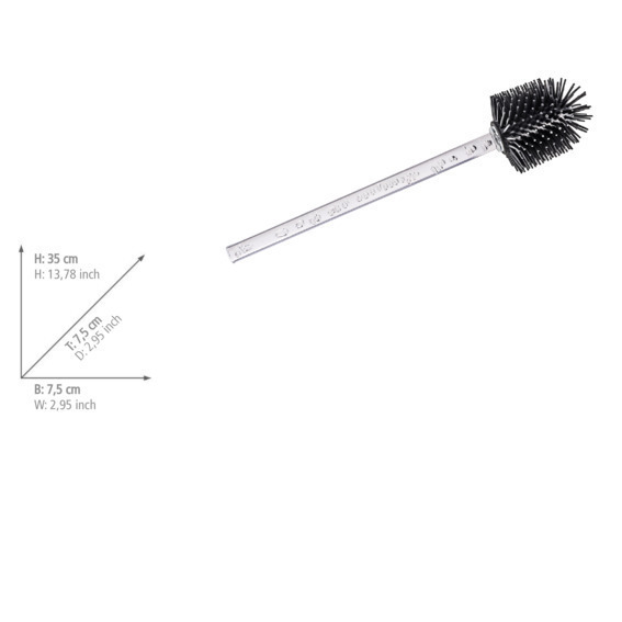 Brosse de rechange en silicone avec manche Bubble  pour les ensembles WC