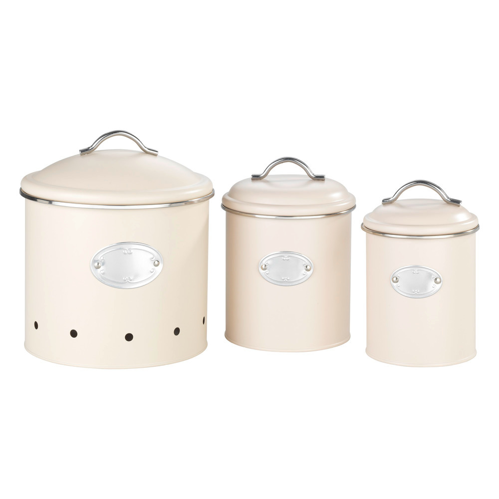 Boîtes de rangement Nero Beige, 3 pièces  Boîtes au design rétro