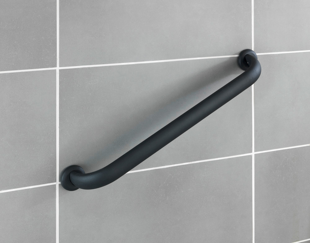 Barre d'appui WC, Barre d'appui Salle de Bain, L63 cm, Secura Premium, Anthracite  Poids max : 120 kg