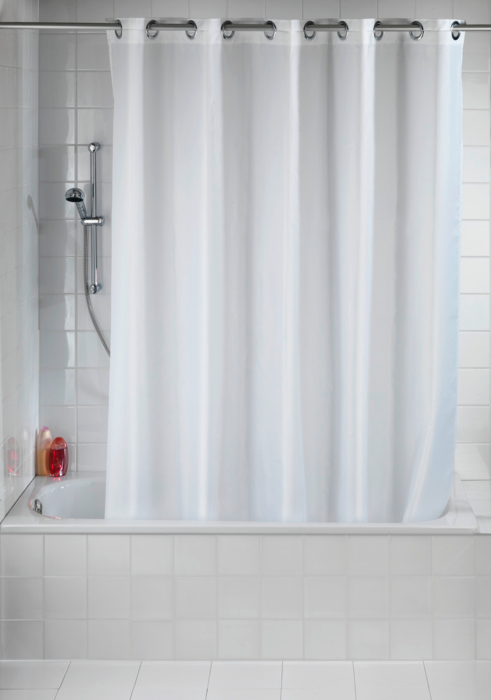 Rideau de douche Comfort Flex blanc  180 x 200 cm, lavable