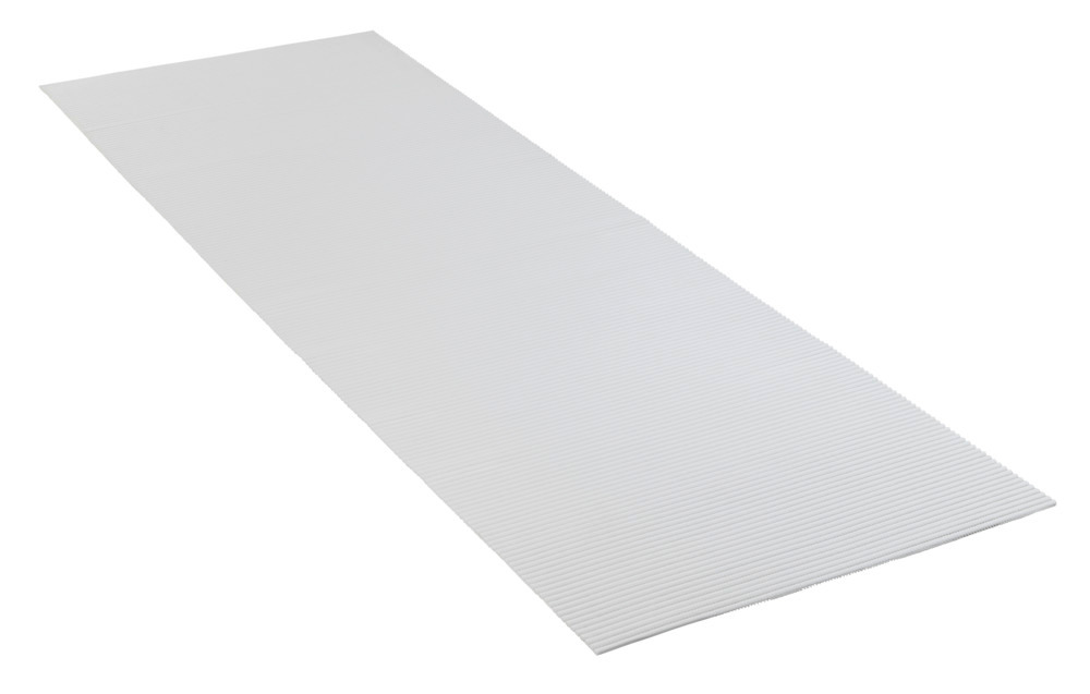 Tapis de bain en mousse souple, 65x200 cm, Uni blanc  usage dans toute la maison, antidérapant