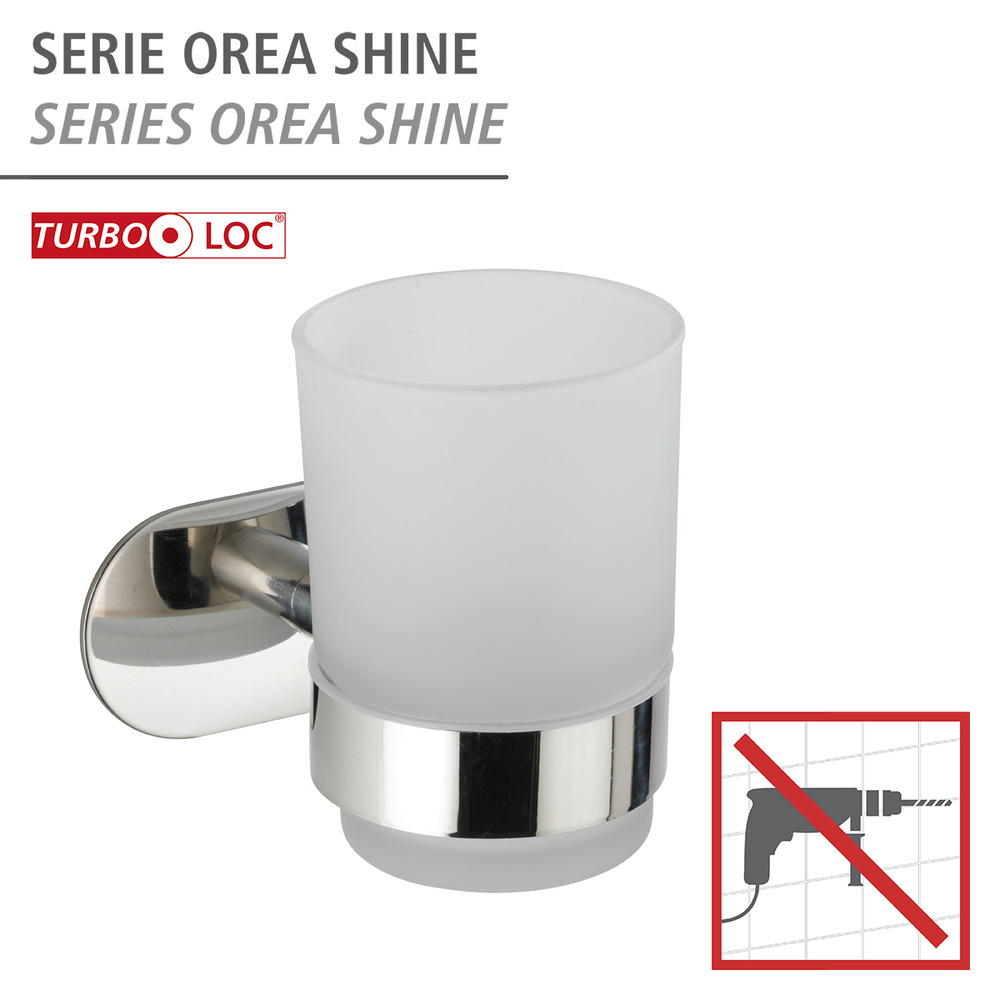 Turbo-Loc® Porte-gobelet Uno Orea Shine  fixer sans percer