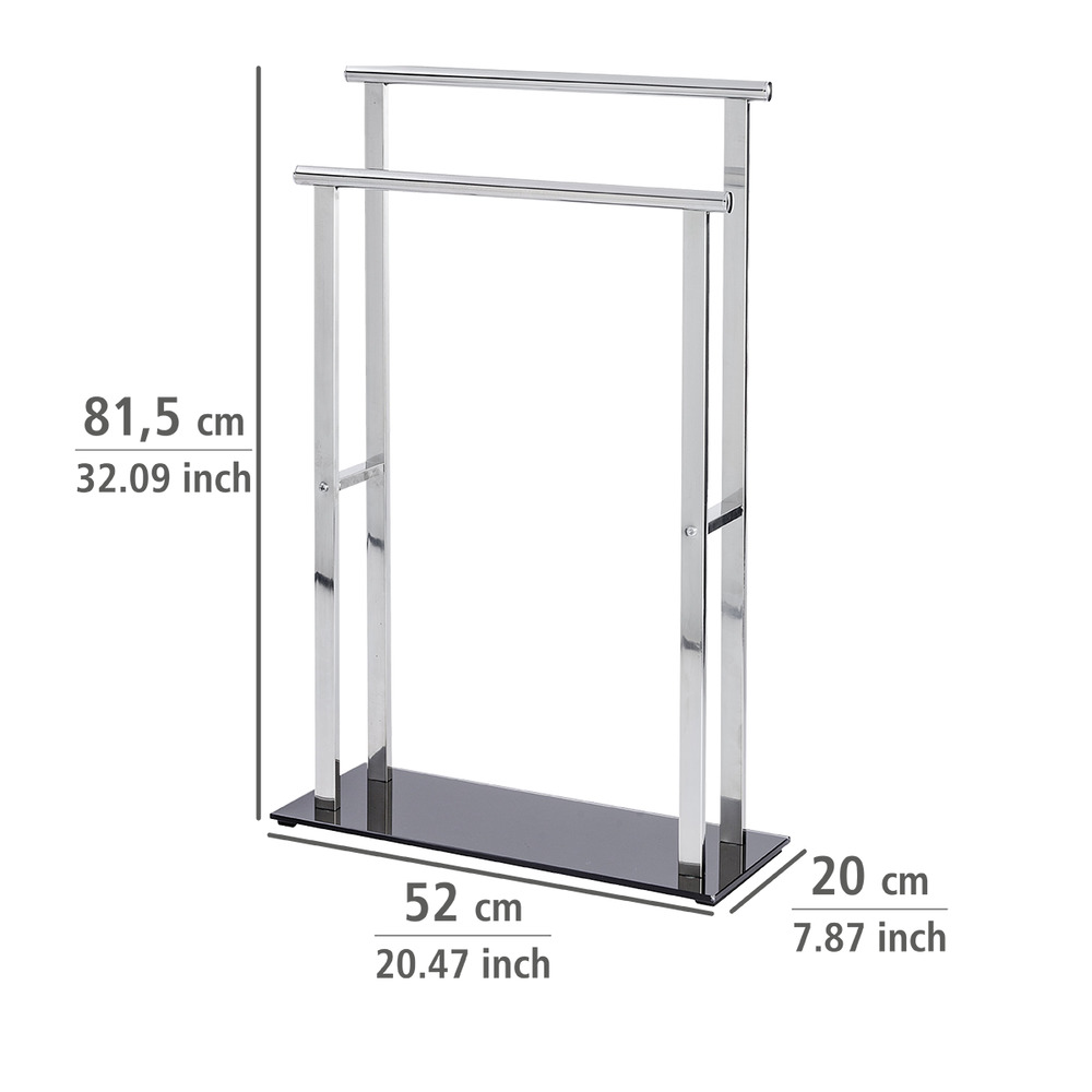 Porte-serviettes Lava  en acier inoxydable