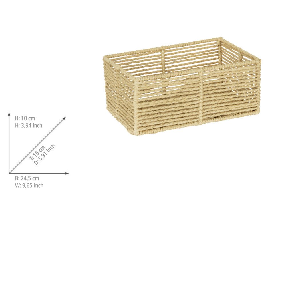 Corbeille de bain Meria S  structure en acier enveloppée de cellulose