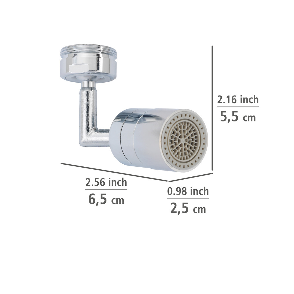 Régulateur de jets d'eau  Avec 2 types de jets différents, économie d'eau