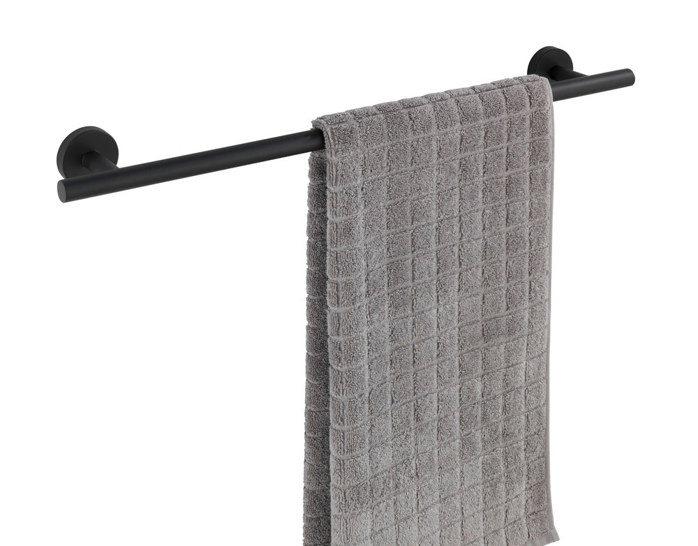 Barre porte-serviettes Uno Bosio Black mat acier inox  inoxydable