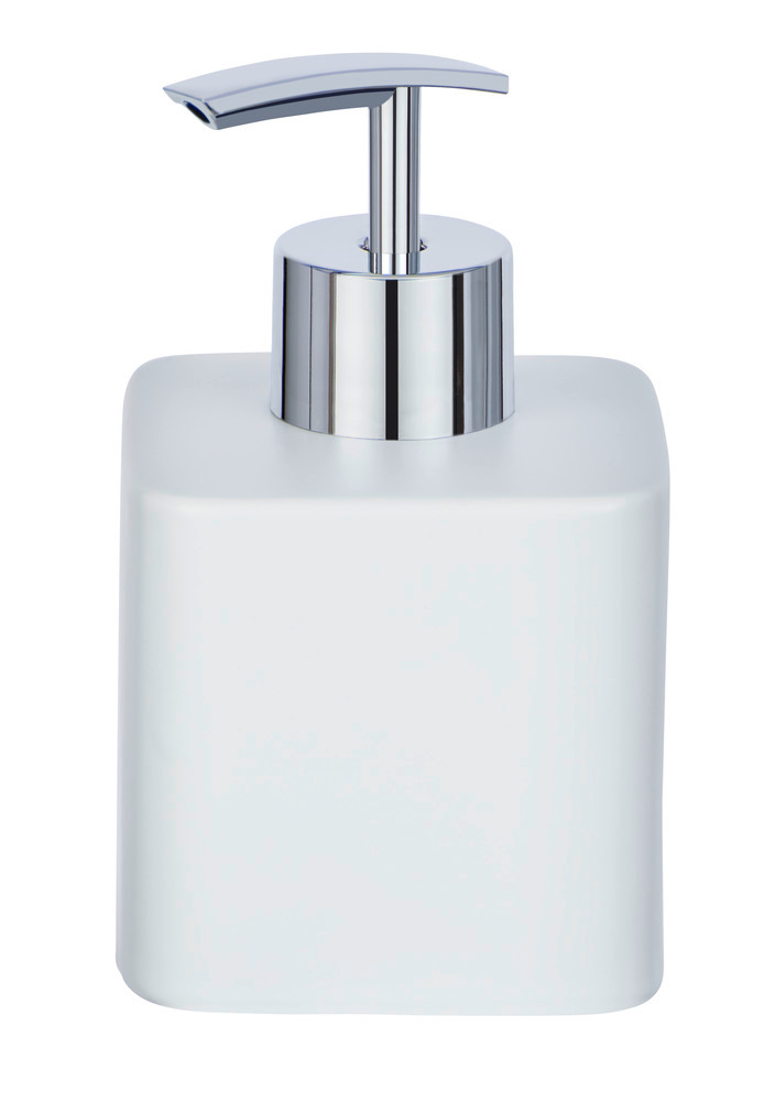 Distributeur de savon Hexa blanc  céramique, 290 ml