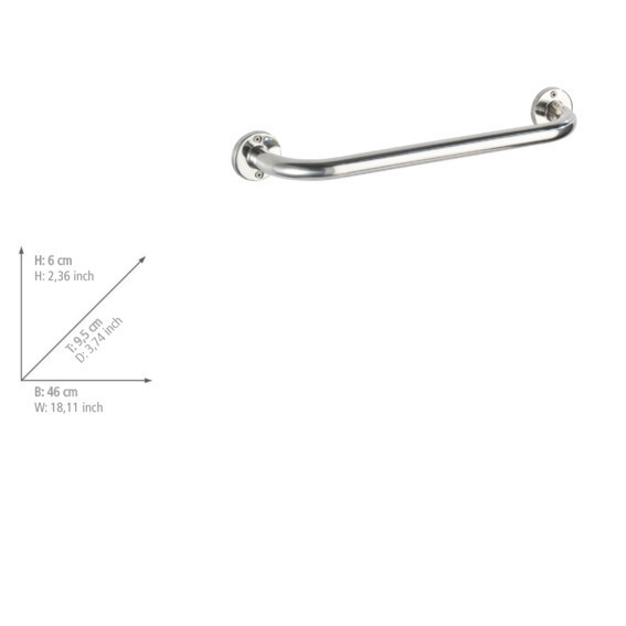 Barre de redressement Basic 40 cm  acero inox