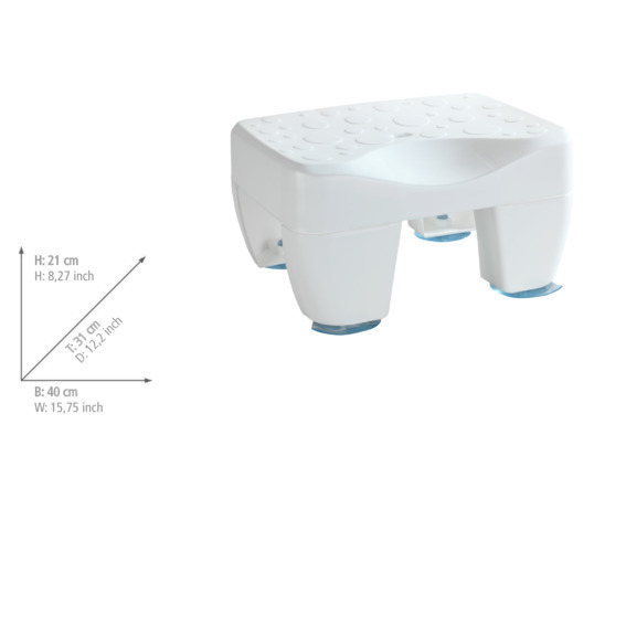 Tabouret de baignoire Secura  capacité de charge de 150 kg, anti-dérapant