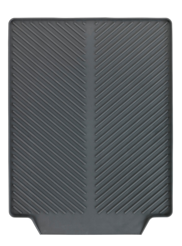 Tapis égouttoir Linea gris  40 x 3 x 30 cm