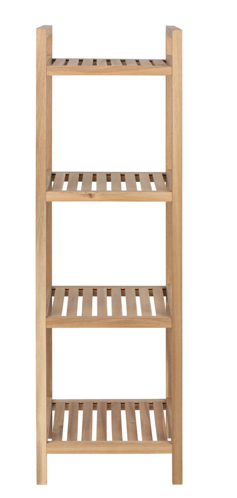 Etagère à poser 4 niveaux, bois FSC, Acina, 35x110x35 cm  Etagere 4 niveauxbois d'acacia