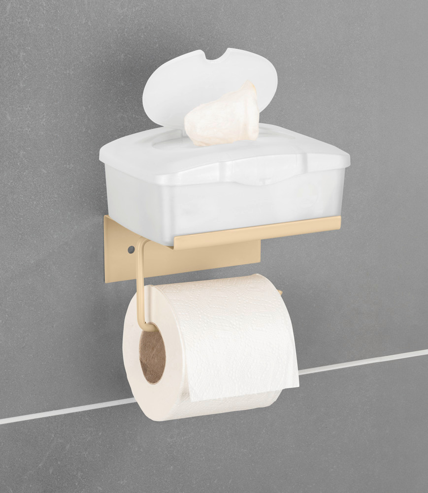 Distributeur de papier toilette Desulo Beige  avec tablette