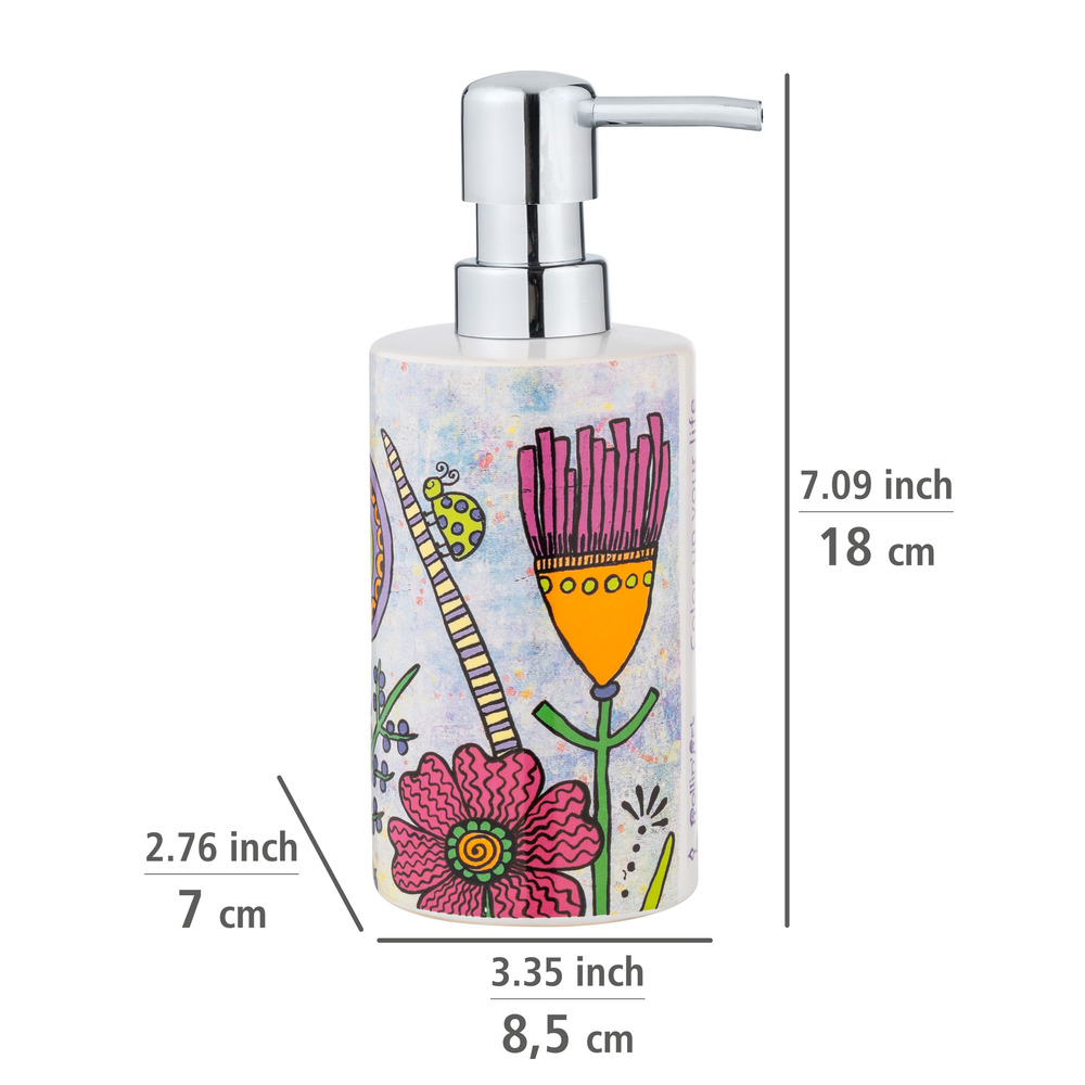 Distributeur de savon liquide Full Bloom  Rechargeable, 360 ml