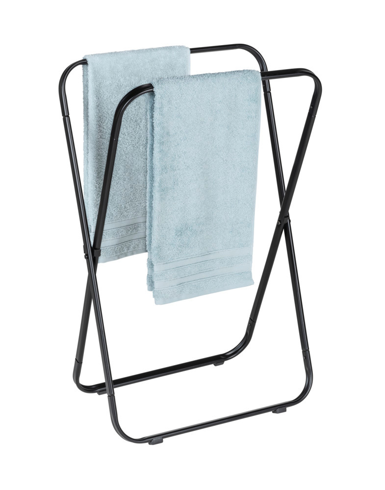 Porte-serviettes Tegoleto repliable Noir  