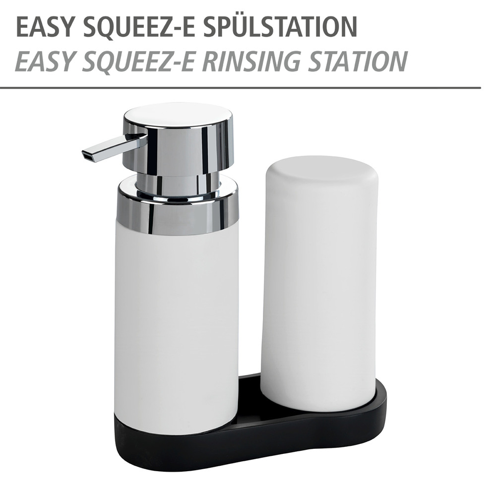 Station de lavage Easy-Squeeze blanc  Organisateur d'évier