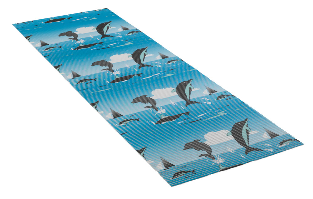 Tapis de bain en mousse, 65x200 cm, Delfin  