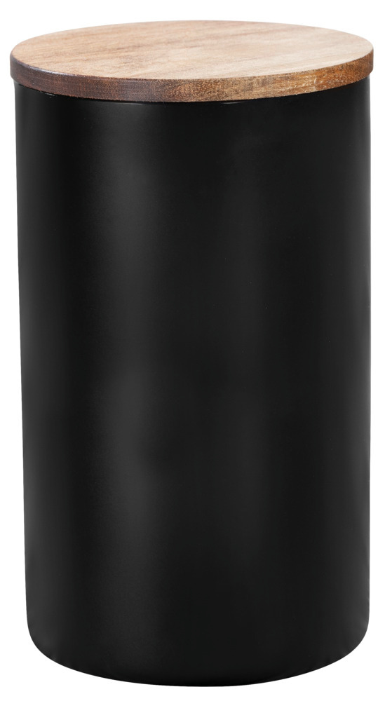 Boîte de rangement Mio Noir 1,4 L  En verre borosilicaté