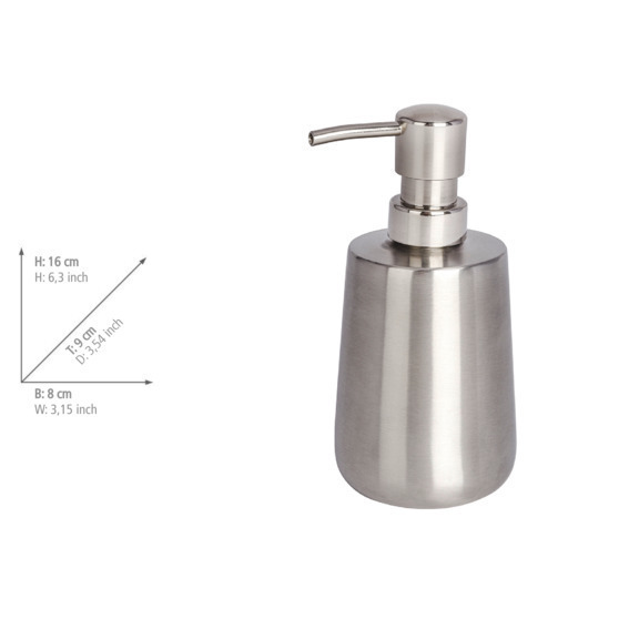 Distributeur de savon Solid  acier inox, 420 ml