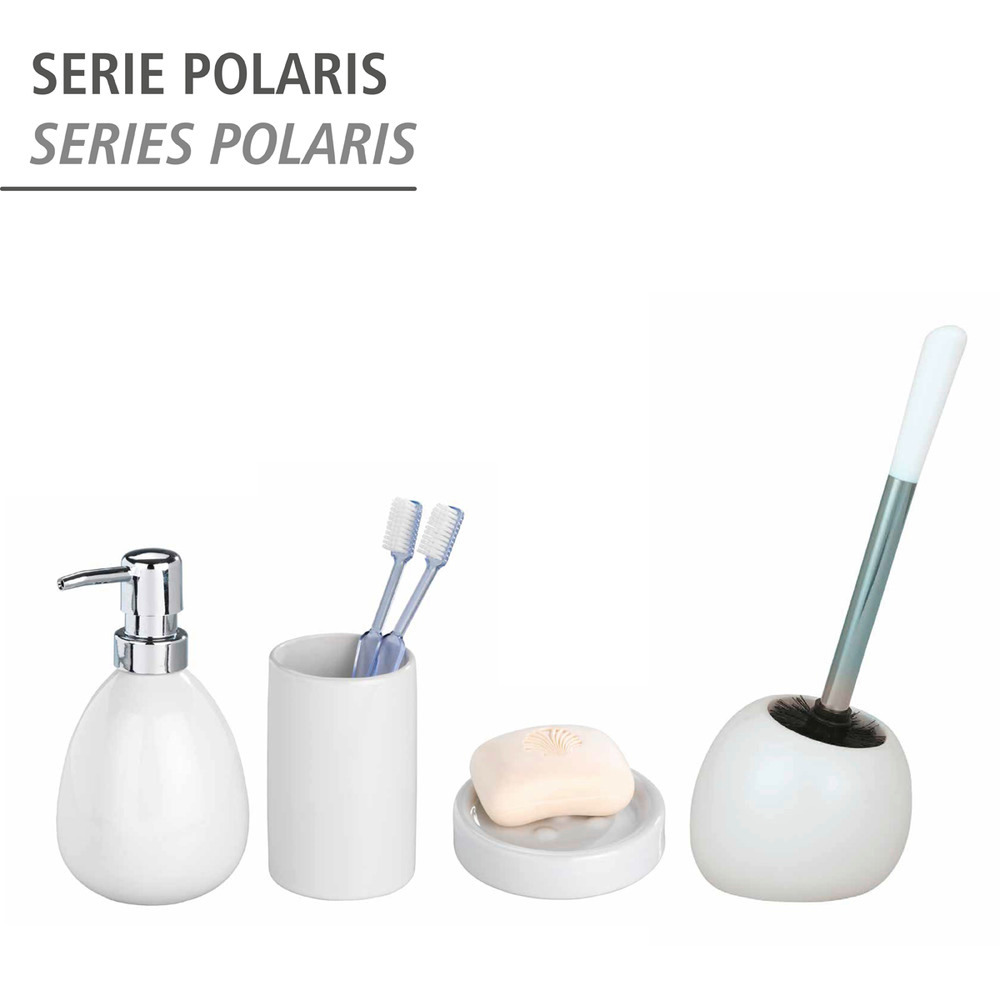 Porte-savon Polaris blanc  céramique