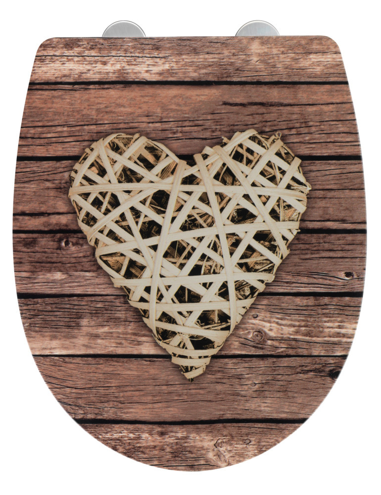 Abattant Curly Heart surface avec relief  