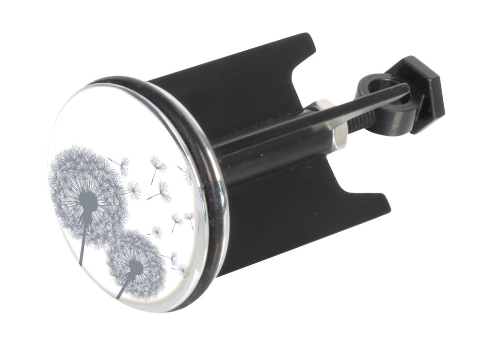 Bonde de lavabo Pluggy, Noir "Astera"  Bouchon de lavabo réglable en hauteur