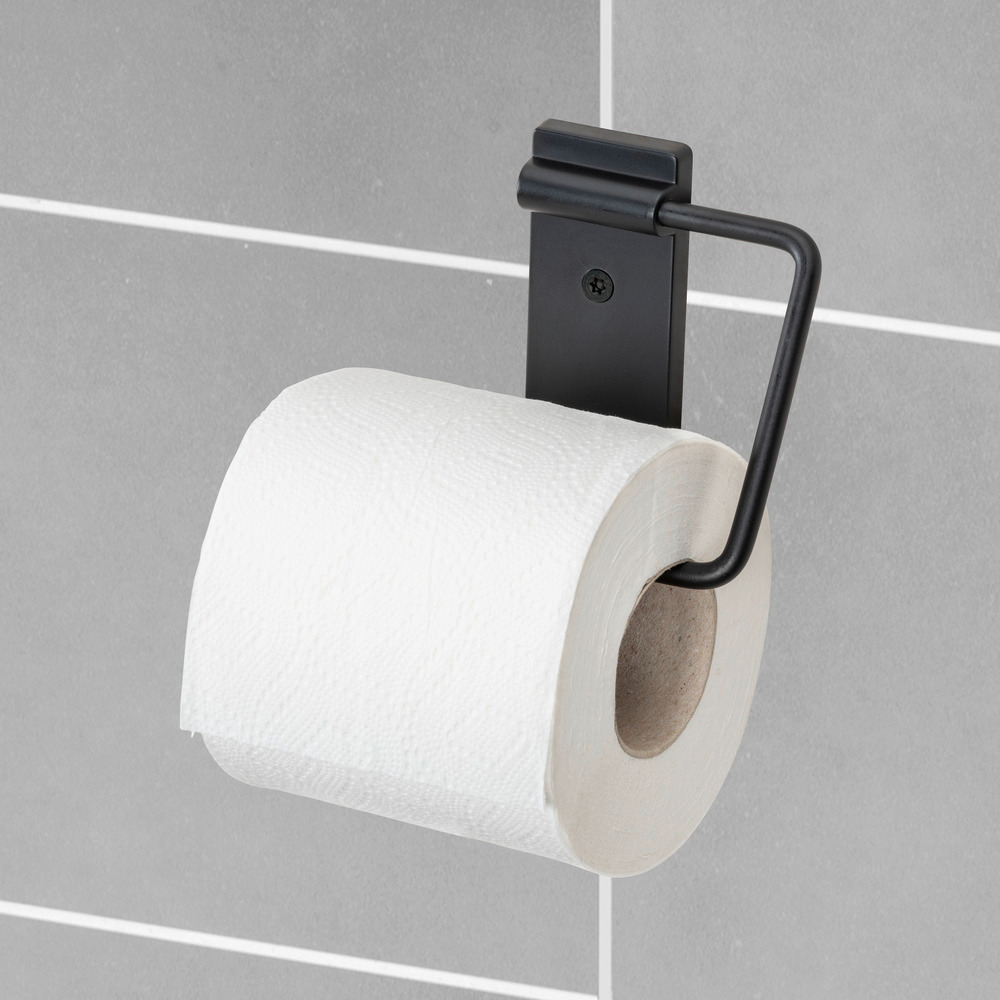 Distributeur de papier toilette Basic Black  en acier inoxydable