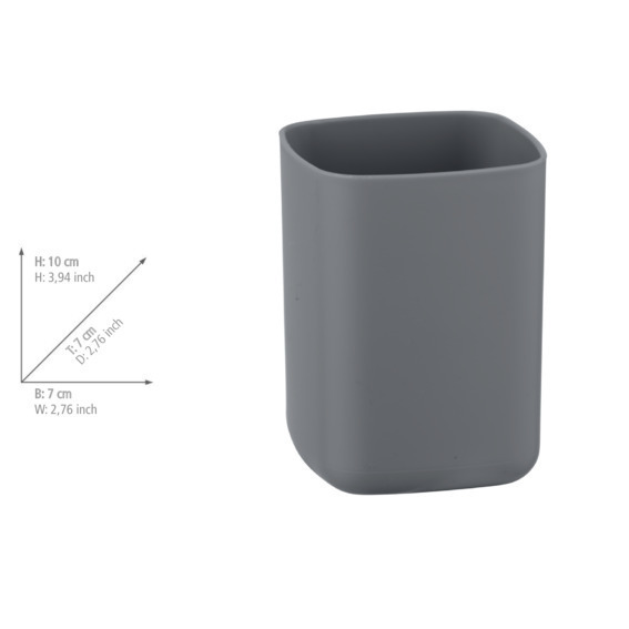 Gobelet Barcelona anthracite  plastique spéciale, incassable