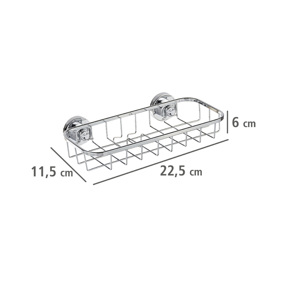 Power-Loc® étagère rectangulair Bovino  acier inox, fixer sans percer